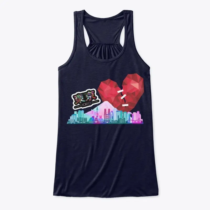 Heartbreak In Tokyo Flowy Tank